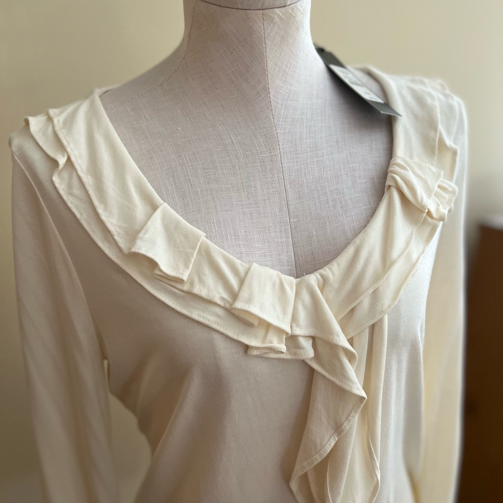 NEW Talbots Top with ruffles